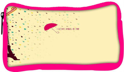 

Snoogg Eco Friendly Canvas Paris In The Rains Student Pen Pencil Case Coin Purse Pouch Cosmetic Makeup Bag (PINK) Pouch(Multicolor)