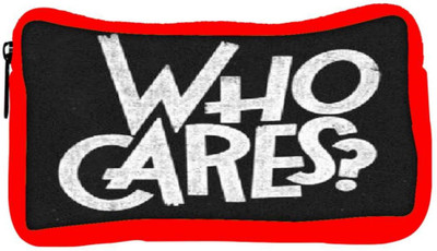 

Snoogg Eco Friendly Canvas Who Cares Student Pen Pencil Case Coin Purse Pouch Cosmetic Makeup Bag (RED) Pouch(Multicolor)