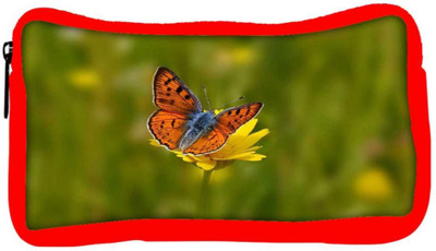 

Snoogg Eco Friendly Canvas Orange Butterfly In Yellow Flower Designer Student Pen Pencil Case Coin Purse Pouch Cosmetic Makeup Bag (RED) Pouch(Multicolor)
