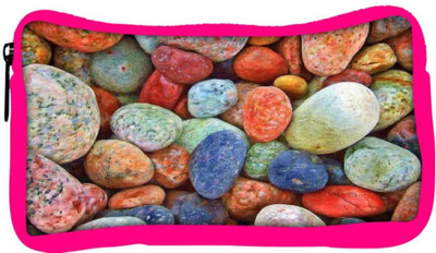 

Snoogg Eco Friendly Canvas Colourful Stones Student Pen Pencil Case Coin Purse Pouch Cosmetic Makeup Bag (PINK) Pouch(Multicolor)