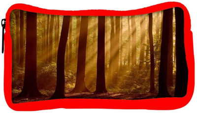 

Snoogg Eco Friendly Canvas Evebibg Forest Designer Student Pen Pencil Case Coin Purse Pouch Cosmetic Makeup Bag (RED) Pouch(Multicolor)