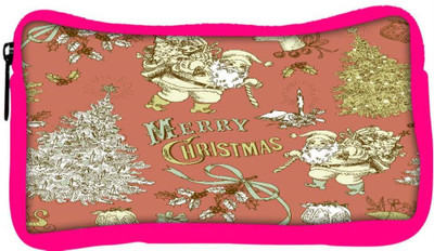 

Snoogg Eco Friendly Canvas Merry Christmas Red Designer Student Pen Pencil Case Coin Purse Pouch Cosmetic Makeup Bag (PINK) Pouch(Multicolor)