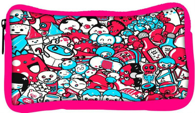 

Snoogg Eco Friendly Canvas Cute Characters Designer Student Pen Pencil Case Coin Purse Pouch Cosmetic Makeup Bag (PINK) Pouch(Multicolor)