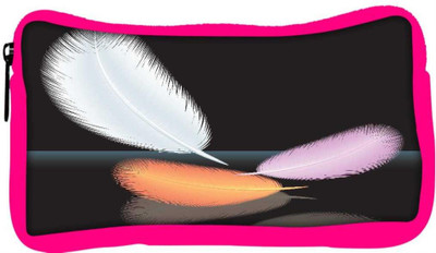 

Snoogg Eco Friendly Canvas Feathers Vector Student Pen Pencil Case Coin Purse Pouch Cosmetic Makeup Bag (PINK) Pouch(Multicolor)