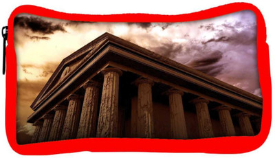 

Snoogg Eco Friendly Canvas Ancient Temple Student Pen Pencil Case Coin Purse Pouch Cosmetic Makeup Bag (RED) Pouch(Multicolor)