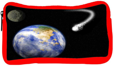 

Snoogg Eco Friendly Canvas Comet Heading For Earth Student Pen Pencil Case Coin Purse Pouch Cosmetic Makeup Bag (RED) Pouch(Multicolor)