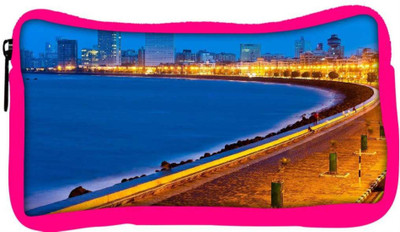 

Snoogg Eco Friendly Canvas Marine Drive Designer Student Pen Pencil Case Coin Purse Pouch Cosmetic Makeup Bag (PINK) Pouch(Multicolor)