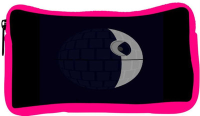 

Snoogg Eco Friendly Canvas Satellite Moon Student Pen Pencil Case Coin Purse Pouch Cosmetic Makeup Bag (PINK) Pouch(Multicolor)
