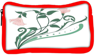 

Snoogg Eco Friendly Canvas Creative Vintage Flourish Student Pen Pencil Case Coin Purse Pouch Cosmetic Makeup Bag (RED) Pouch(Multicolor)