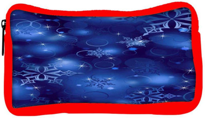 

Snoogg Eco Friendly Canvas Snowflakes 2699 Student Pen Pencil Case Coin Purse Pouch Cosmetic Makeup Bag (RED) Pouch(Multicolor)