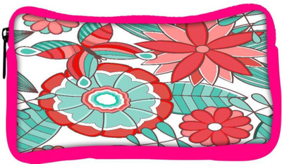 

Snoogg Eco Friendly Canvas Abstract Floral Background Student Pen Pencil Case Coin Purse Pouch Cosmetic Makeup Bag (PINK) Pouch(Multicolor)