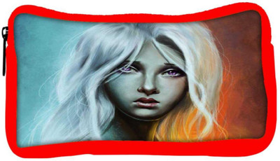 

Snoogg Eco Friendly Canvas Sad Blonde Girl 2692 Student Pen Pencil Case Coin Purse Pouch Cosmetic Makeup Bag (RED) Pouch(Multicolor)