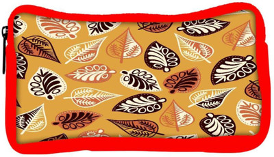

Snoogg Eco Friendly Canvas Abstract Leaves Yellow Designer Student Pen Pencil Case Coin Purse Pouch Cosmetic Makeup Bag (RED) Pouch(Multicolor)