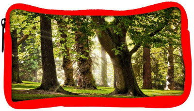 

Snoogg Eco Friendly Canvas Huge Tree Designer Student Pen Pencil Case Coin Purse Pouch Cosmetic Makeup Bag (RED) Pouch(Multicolor)