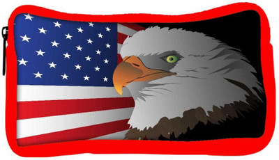 

Snoogg Eco Friendly Canvas Flag Background With Eagle Student Pen Pencil Case Coin Purse Pouch Cosmetic Makeup Bag (RED) Pouch(Multicolor)