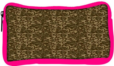 

Snoogg Eco Friendly Canvas Flowy Motif Student Pen Pencil Case Coin Purse Pouch Cosmetic Makeup Bag (PINK) Pouch(Multicolor)