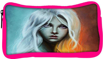 

Snoogg Eco Friendly Canvas Sad Blonde Girl 2692 Student Pen Pencil Case Coin Purse Pouch Cosmetic Makeup Bag (PINK) Pouch(Multicolor)