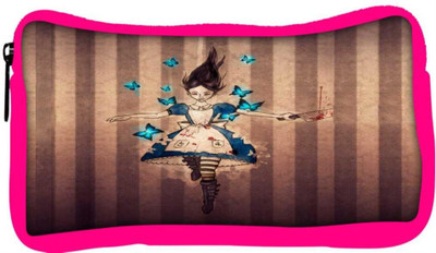 

Snoogg Eco Friendly Canvas Cruel Alice Student Pen Pencil Case Coin Purse Pouch Cosmetic Makeup Bag (PINK) Pouch(Multicolor)