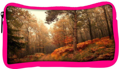 

Snoogg Eco Friendly Canvas Smokey Forest Designer Student Pen Pencil Case Coin Purse Pouch Cosmetic Makeup Bag (PINK) Pouch(Multicolor)