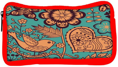 

Snoogg Eco Friendly Canvas Seamless Texture With Flowers Student Pen Pencil Case Coin Purse Pouch Cosmetic Makeup Bag (RED) Pouch(Multicolor)