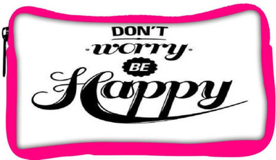 

Snoogg Eco Friendly Canvas Be Happy Student Pen Pencil Case Coin Purse Pouch Cosmetic Makeup Bag (PINK) Pouch(Multicolor)
