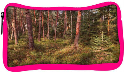 

Snoogg Eco Friendly Canvas Abstract Trees Designer Student Pen Pencil Case Coin Purse Pouch Cosmetic Makeup Bag (PINK) Pouch(Multicolor)