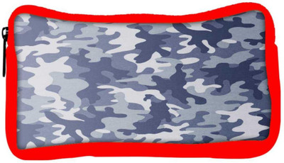 

Snoogg Eco Friendly Canvas Camo Blue 2763 Student Pen Pencil Case Coin Purse Pouch Cosmetic Makeup Bag (RED) Pouch(Multicolor)
