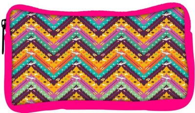 

Snoogg Eco Friendly Canvas Aztec Abstract Student Pen Pencil Case Coin Purse Pouch Cosmetic Makeup Bag (PINK) Pouch(Multicolor)