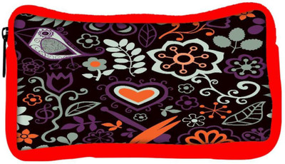 

Snoogg Eco Friendly Canvas Colorful Floral Seamless Pattern In Cartoon Style Seamless Pattern Student Pen Pencil Case Coin Purse Pouch Cosmetic Makeup Bag (RED) Pouch(Multicolor)