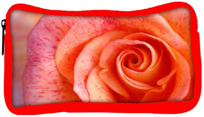 

Snoogg Eco Friendly Canvas Abstract Rose Designer Student Pen Pencil Case Coin Purse Pouch Cosmetic Makeup Bag (RED) Pouch(Multicolor)