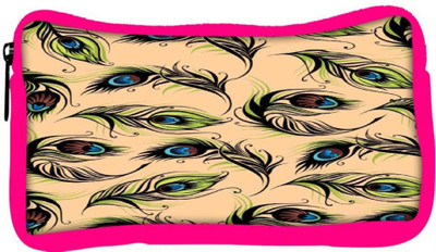 

Snoogg Eco Friendly Canvas Peacock Pattern Student Pen Pencil Case Coin Purse Pouch Cosmetic Makeup Bag (PINK) Pouch(Multicolor)