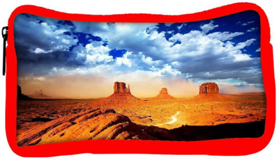 

Snoogg Eco Friendly Canvas Dried Mountains Designer Student Pen Pencil Case Coin Purse Pouch Cosmetic Makeup Bag (RED) Pouch(Multicolor)