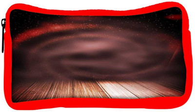 

Snoogg Eco Friendly Canvas Abstract Studio Backdrop Student Pen Pencil Case Coin Purse Pouch Cosmetic Makeup Bag (RED) Pouch(Multicolor)