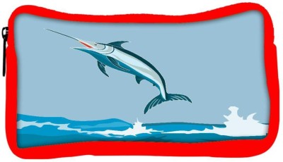 

Snoogg Eco Friendly Canvas Blue Marlin Fish Jumping Retro Student Pen Pencil Case Coin Purse Pouch Cosmetic Makeup Bag (RED) Pouch(Multicolor)