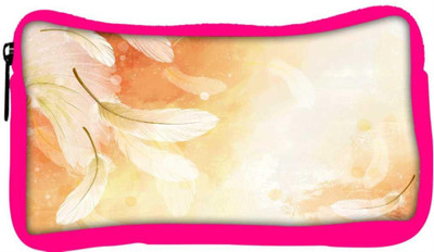 

Snoogg Eco Friendly Canvas White Feathers Designer Student Pen Pencil Case Coin Purse Pouch Cosmetic Makeup Bag (PINK) Pouch(Multicolor)