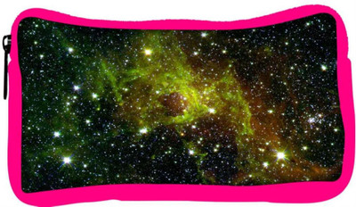 

Snoogg Eco Friendly Canvas Galaxy Designer Student Pen Pencil Case Coin Purse Pouch Cosmetic Makeup Bag (PINK) Pouch(Multicolor)