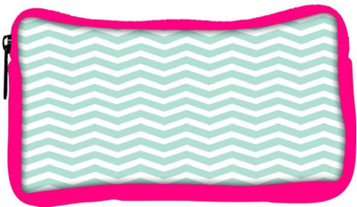 

Snoogg Eco Friendly Canvas Wave Print Soft Blue Student Pen Pencil Case Coin Purse Pouch Cosmetic Makeup Bag (PINK) Pouch(Multicolor)