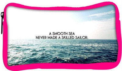 

Snoogg Eco Friendly Canvas Smooth Sea Designer Student Pen Pencil Case Coin Purse Pouch Cosmetic Makeup Bag (PINK) Pouch(Multicolor)