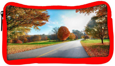 

Snoogg Eco Friendly Canvas Clean Roads Designer Student Pen Pencil Case Coin Purse Pouch Cosmetic Makeup Bag (RED) Pouch(Multicolor)