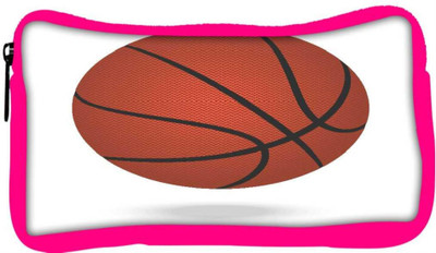 

Snoogg Eco Friendly Canvas Basketball Student Pen Pencil Case Coin Purse Pouch Cosmetic Makeup Bag (PINK) Pouch(Multicolor)