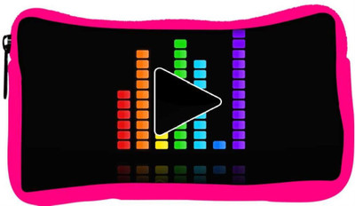 

Snoogg Eco Friendly Canvas Play The Music Designer Student Pen Pencil Case Coin Purse Pouch Cosmetic Makeup Bag (PINK) Pouch(Multicolor)