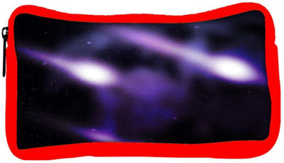 

Snoogg Eco Friendly Canvas Comets Outer Space Backdrop Student Pen Pencil Case Coin Purse Pouch Cosmetic Makeup Bag (RED) Pouch(Multicolor)