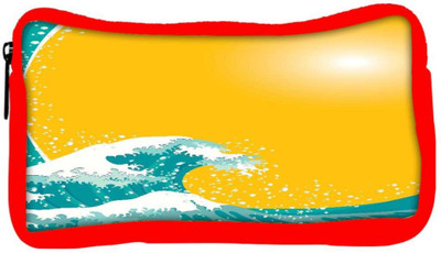 

Snoogg Eco Friendly Canvas The Great Wave Vector Background Student Pen Pencil Case Coin Purse Pouch Cosmetic Makeup Bag (RED) Pouch(Multicolor)