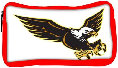 

Snoogg Eco Friendly Canvas American Bald Eagle Flying Student Pen Pencil Case Coin Purse Pouch Cosmetic Makeup Bag (RED) Pouch(Multicolor)