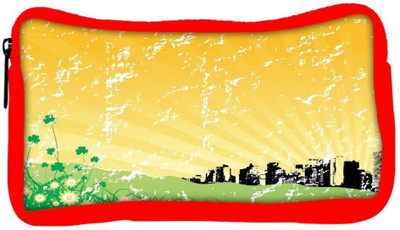

Snoogg Eco Friendly Canvas Garden Background With Retro Architecture Student Pen Pencil Case Coin Purse Pouch Cosmetic Makeup Bag (RED) Pouch(Multicolor)