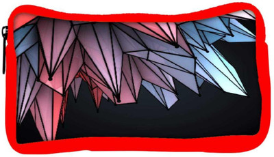 

Snoogg Eco Friendly Canvas Colorful Crystals 2607 Student Pen Pencil Case Coin Purse Pouch Cosmetic Makeup Bag (RED) Pouch(Multicolor)