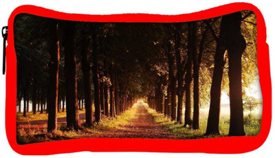 

Snoogg Eco Friendly Canvas Tall Trees Designer Student Pen Pencil Case Coin Purse Pouch Cosmetic Makeup Bag (RED) Pouch(Multicolor)