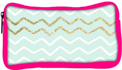 

Snoogg Eco Friendly Canvas Chevron Blue Student Pen Pencil Case Coin Purse Pouch Cosmetic Makeup Bag (PINK) Pouch(Multicolor)