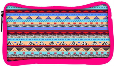 

Snoogg Eco Friendly Canvas Loud Aztec Student Pen Pencil Case Coin Purse Pouch Cosmetic Makeup Bag (PINK) Pouch(Multicolor)