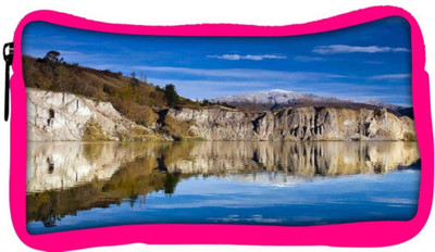 

Snoogg Eco Friendly Canvas River And Mountain Designer Student Pen Pencil Case Coin Purse Pouch Cosmetic Makeup Bag (PINK) Pouch(Multicolor)